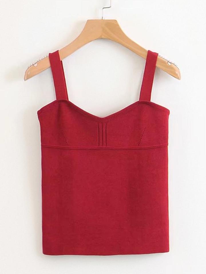 Romwe Seam Detail Knit Top