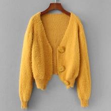 Romwe Drop Shoulder Mohair Sweater Coat