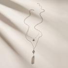 Romwe Chain Tassel Pendant Layered Necklace 1pc
