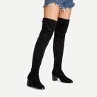 Romwe Over The Knee Plain Boots