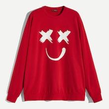 Romwe Guys Drop Shoulder Graphic Hoodie