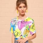 Romwe Fruits Print Tee