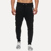 Romwe Guys Drawstring Plain Sporty Pants
