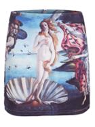 Romwe Venus Print Bodycon Skirt