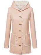 Romwe Hooded Duffle Coat With Pockets