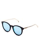 Romwe Blue Lens Metal Arms Sunglasses