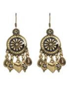 Romwe Vintage Gold Design Long Hanging Earrings For Women