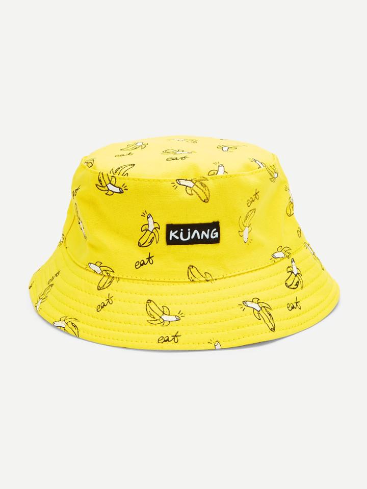 Romwe Cartoon Bucket Hat