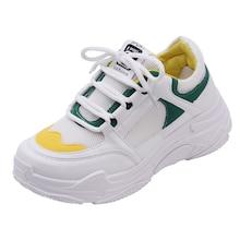 Romwe Lace-up Mesh Panel Trainers