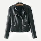 Romwe Faux Leather Biker Jacket
