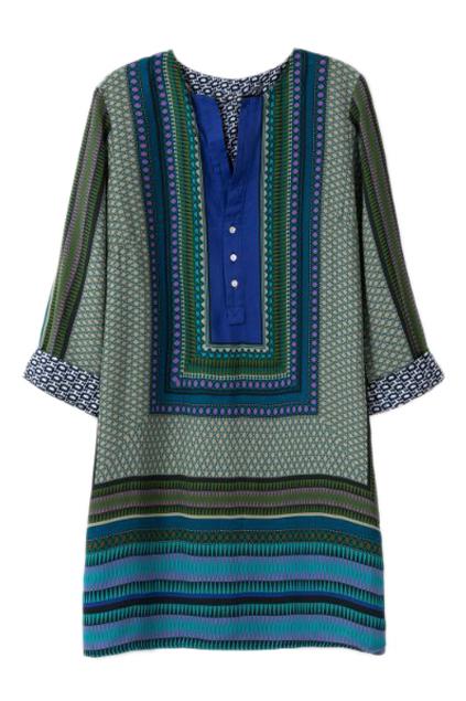 Romwe Color Block Cropped Striped Retro Dress