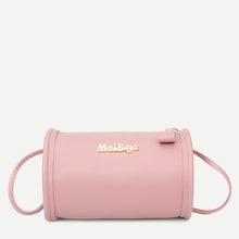 Romwe Zip Front Barrel Bag