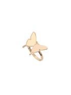 Romwe Gold Aesthetic Butterfly Minimalist Ring