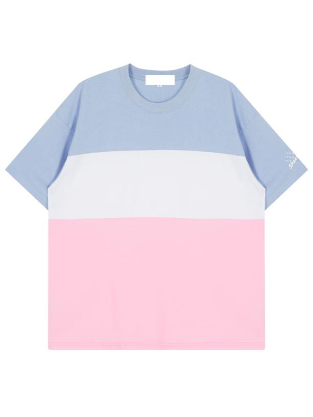 Romwe Color Block Drop Shoulder T-shirt