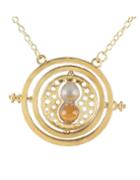 Romwe Gold Running Earth Long Pendant Necklace