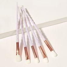 Romwe Spiral Handle Eye Makeup Brush 5pack