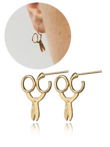 Romwe Scissors Shape Earrings