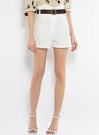 Romwe High Waist With Pockets Shorts
