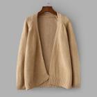 Romwe Solid Raglan Sleeve Cardigan