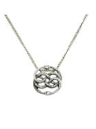Romwe At-silver Two  Snake Pendant Necklace