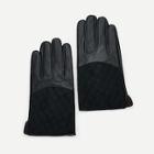 Romwe Guys Contrast Tartan Gloves