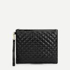 Romwe Quilted Design Clutch Bag
