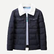 Romwe Men Double Pocket Padded Coat