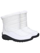 Romwe White Fur Thick-soled Short Boots