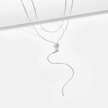 Romwe Ball Detail Lariats Layered Necklace
