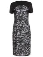 Romwe Short Sleeve Lace Pencil Dress