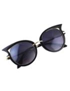 Romwe New Arrivals Fashionable Women Black Cat Eye Sunglasses 2015