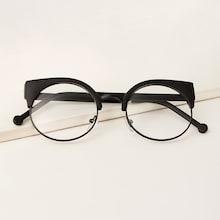 Romwe Guys Browline Frame Glasses