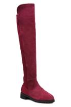Romwe Pu Panel High Boots