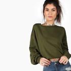 Romwe Drop Shoulder Tunic Solid Pullover
