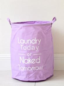 Romwe Slogan Print Organizer Bucket