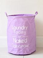 Romwe Slogan Print Organizer Bucket