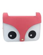 Romwe Pink Cute Animal Head Pu Shoulder Bag