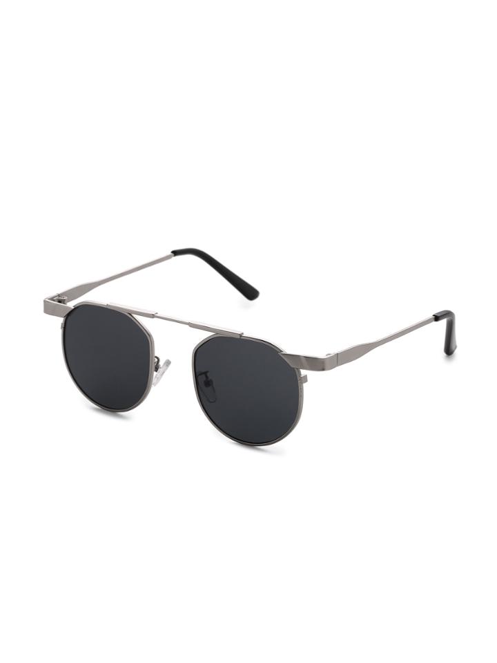 Romwe Top Bar Round Sunglasses