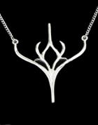 Romwe Silver Tree Chain Necklace