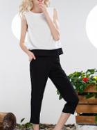 Romwe White Black Backless Top With Pockets Pants