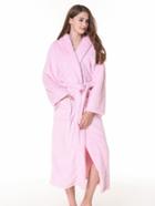 Romwe Faux Fleece Self Tie Hooded Robe