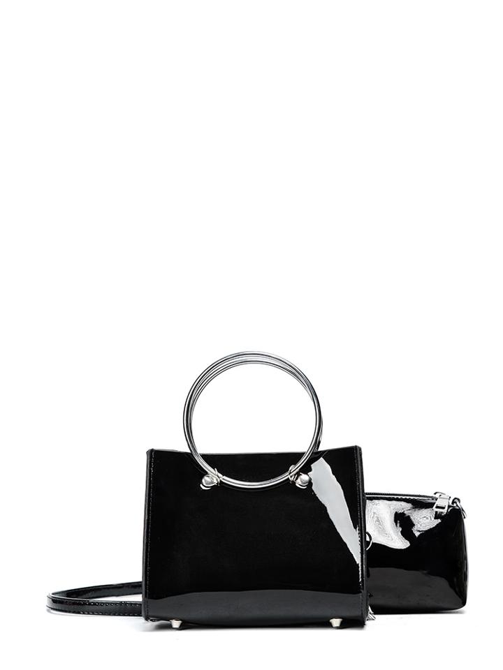 Romwe Pu Shoulder Bag With Pouch 2pcs
