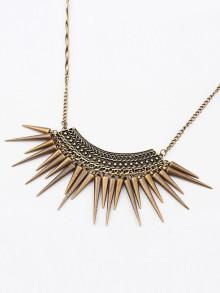 Romwe Retro Rivet Necklace