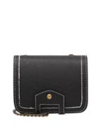 Romwe Magnetic Button Flap Pu Crossbody Chain Bag