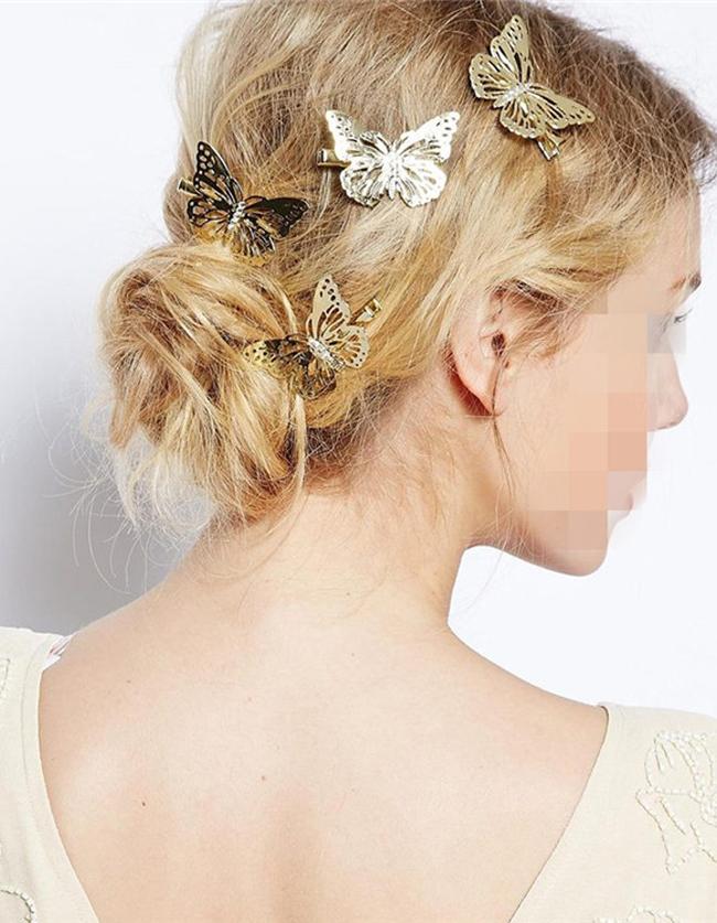 Romwe Butterfly Shape Hair Clips