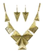 Romwe Atgold Vintage Style Geometric Shaped Fashion Jewelry Set