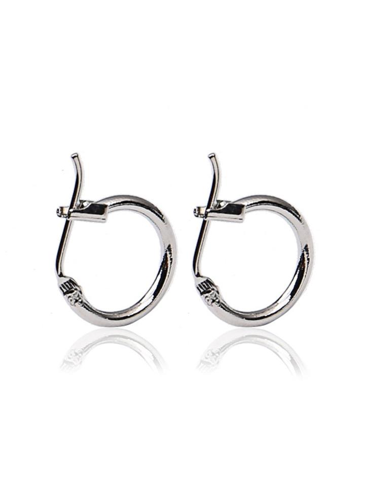 Romwe Clip On Hoop Earrings