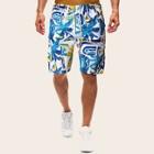 Romwe Guys Tropical Print Drawstring Bermuda Shorts