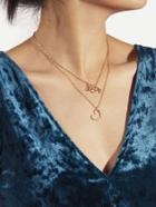 Romwe Heart Pendant Link Necklace With Rhinestone