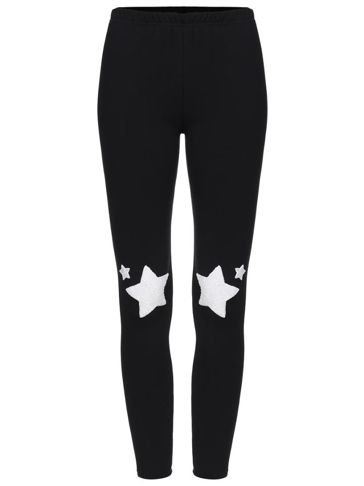 Romwe Stars Print Slim Leggings